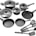 Gibson Soho Lounge Nonstick Forged Aluminum Induction Pots and Pans Cookware Set