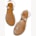 Oyoangle - Pearl Decor Clear Straps Flat Sandals