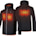 PROSmart Men's Heated Jacket Waterproof Heating Jacket with Hood and 12Volt Battery Pack (Black)