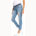 Maternity Jeans Women's Ripped Boyfriend Jeans Cute Distressed Jeans Stretch Skinny Maternity Pants with Hole