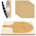 GEEBOBO 4 PCS Pizza Stone Set