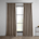 Brown Linen Drapes