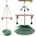 Disc Swing for Kids, Swing Set Accessories, KINSPORY 7FT Height Adjustable Gym Monkey Bars, Tree Swing for Backyard, Outdoor Play Equipment
