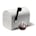 Small white tin mailbox favor container