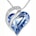 Women’s Silver Plated Infinity Love Heart Pendant Necklace with Birthstone Crystals