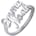 Personalized 925 Sterling Silver Name Ring Customize One, Two, Three Names Promise Ring for Women and Girls