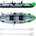 Elkton Outdoors Cormorant 2 Person Tandem Inflatable Fishing Kayak