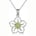 Gemstone Flower Pendant Necklace