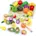 Wooden Toys Play Food Sets for Kids Kitchen Accessories Cutting Montessori Toys