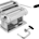 GOURMEX Stainless Steel Manual Pasta Maker