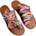 Gorglitter - Rainbow Bow Tie Flat Beach Sandals
