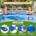 Pool Volleyball Set & Basketball Hoop - 125'' Larger Pool Volleyball Net for Inground Includes 2 Balls & 2 Weight Bags, Pool Toys Games for Adults and Family - Volleyball Court