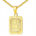 Initial Necklace Rectangular