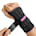 Wrist Brace for Carpal Tunnel Relief Night Support , Maximum Support Hand Brace with 3 Stays for Women Men , Adjustable Wrist Support Splint for Right Left Hands for Tendonitis, Arthritis , Sprains,Rose Red