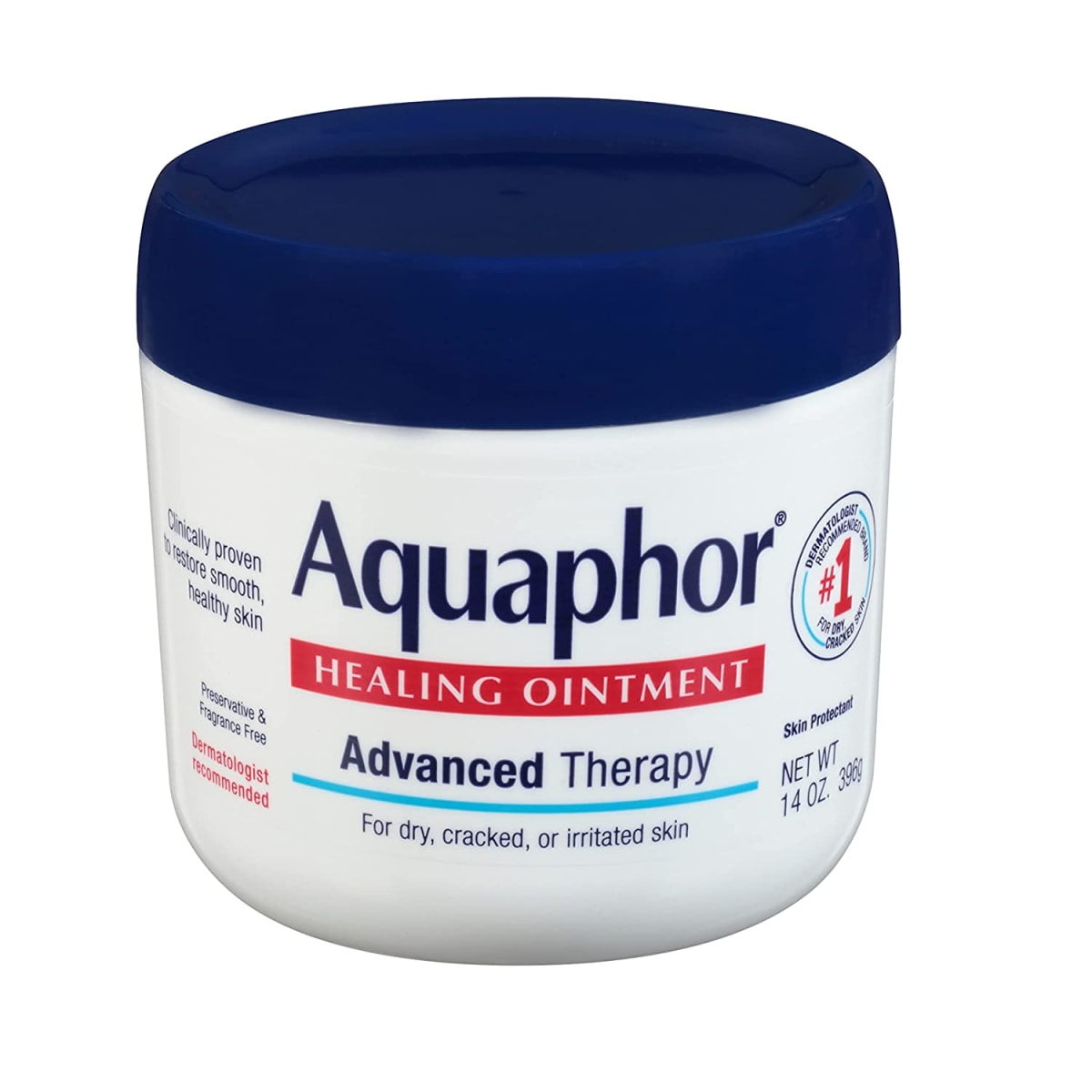 Aquaphor Healing Ointment, Advanced Therapy Skin Protectant, Dry Skin Body Moisturizer, 14 Oz Jar