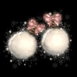 Snowball Puff Earrings