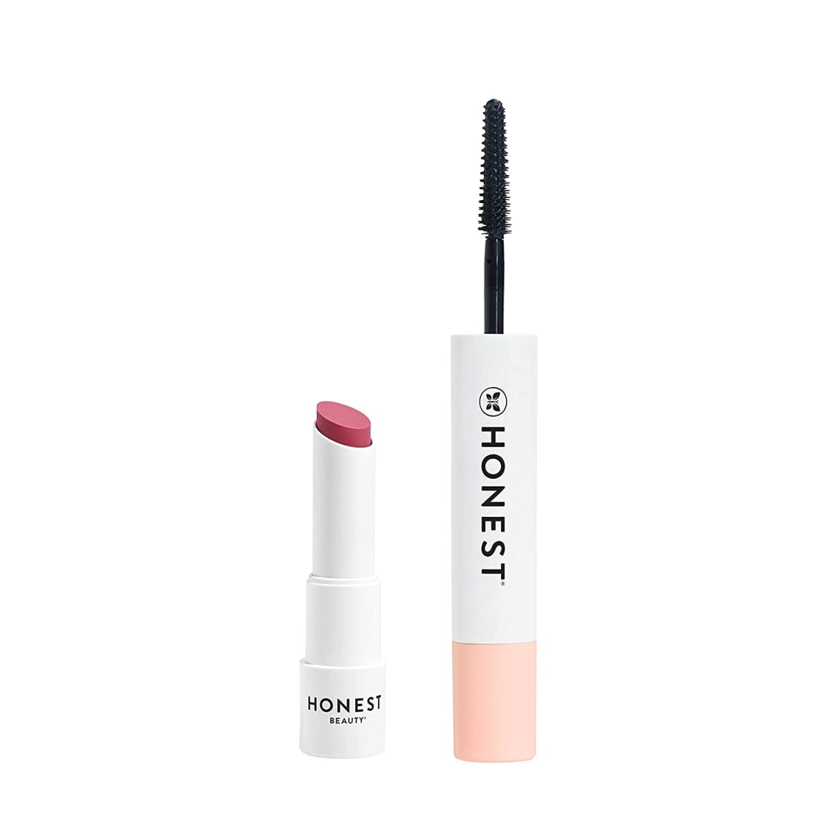 Tinted Lip Balm, Summer Melon | Vegan, 0.141 Oz. and Honest Beauty Extreme Length Mascara + Lash Primer