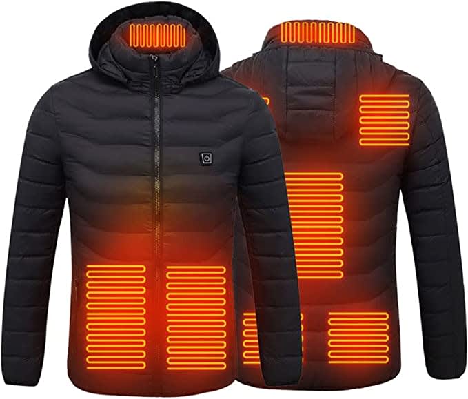 USB 8 Areas Heated Jacket Men's Women's Winter Outdoor Electric Heating Jackets Sports Thermal Coat Clothing Heatable Vest