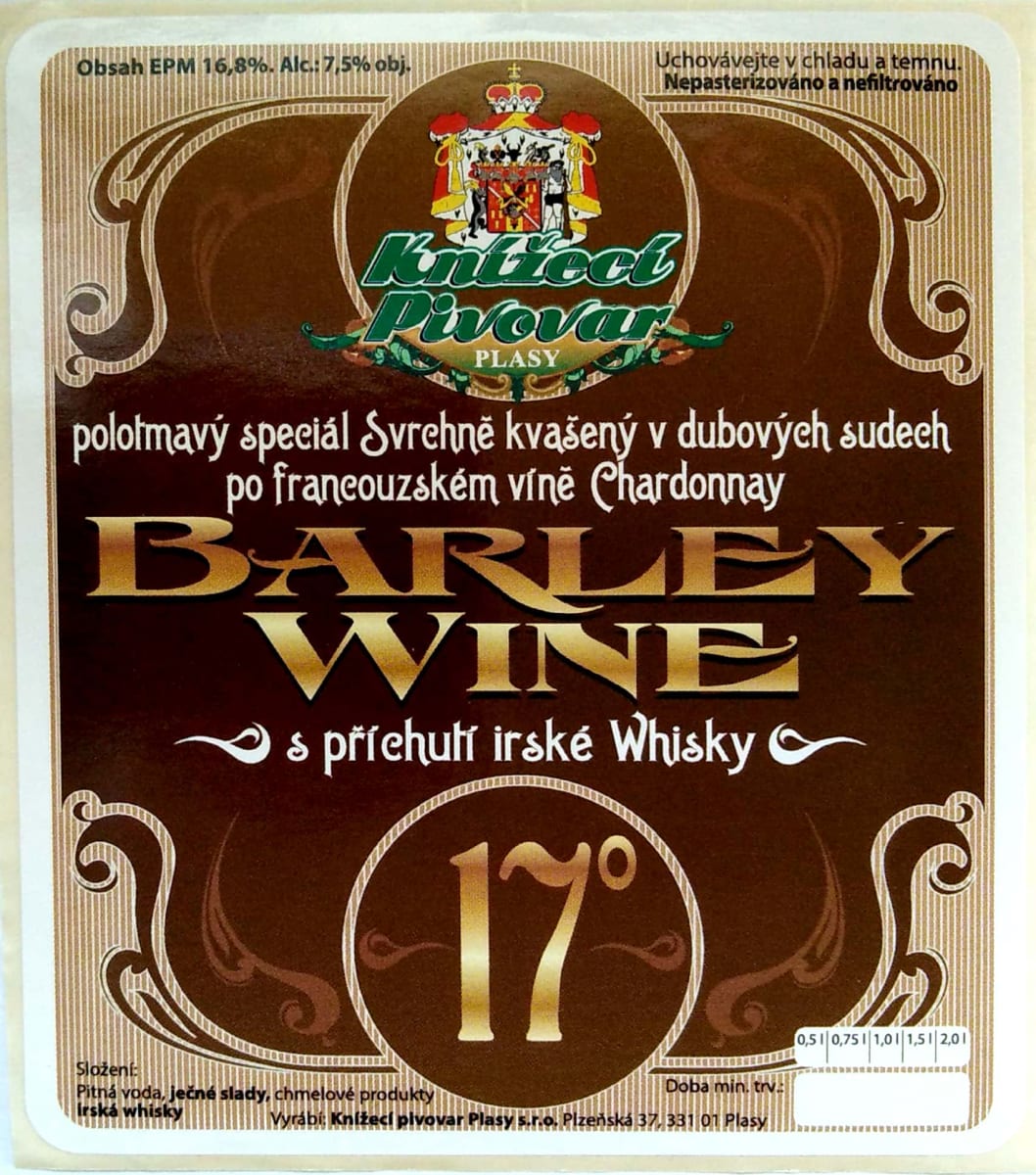 Plasy Barley Wine Etk. A