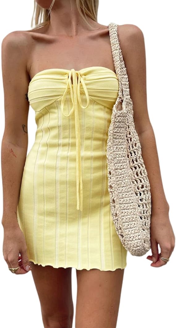 Yellow Mini Dress
