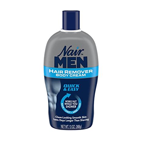 Nair Hair Remover for Men Hair Remover Body Cream, 13 oz. (Packaging May Vary)