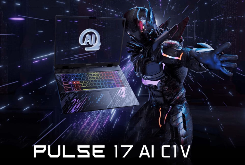 MSI Pulse 17 AI, Intel Ultra 9-185H, RTX 4060, 16 GB DDR5-5600, 1 TB SSD, QHD+ 240 hz
