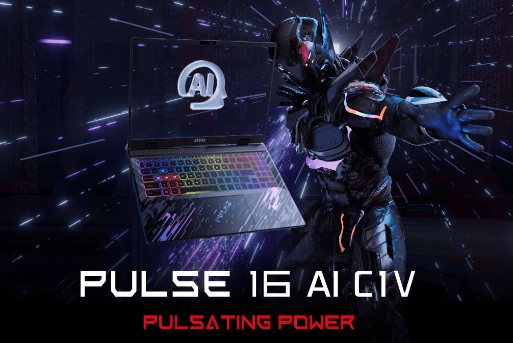 MSI Pulse 16 AI, Intel Ultra 9-185H, RTX 4070, 32 GB DDR5, 1 TB SSD, QHD+ 240 Hz