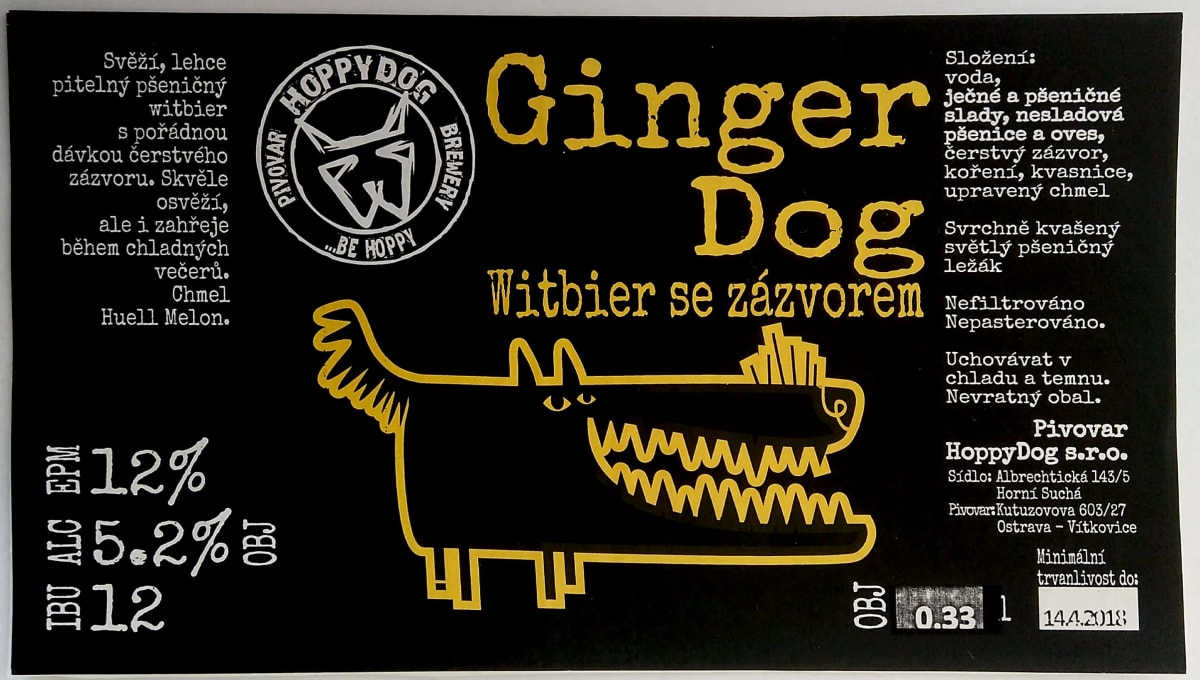 Hoppy dog Ginger Dog