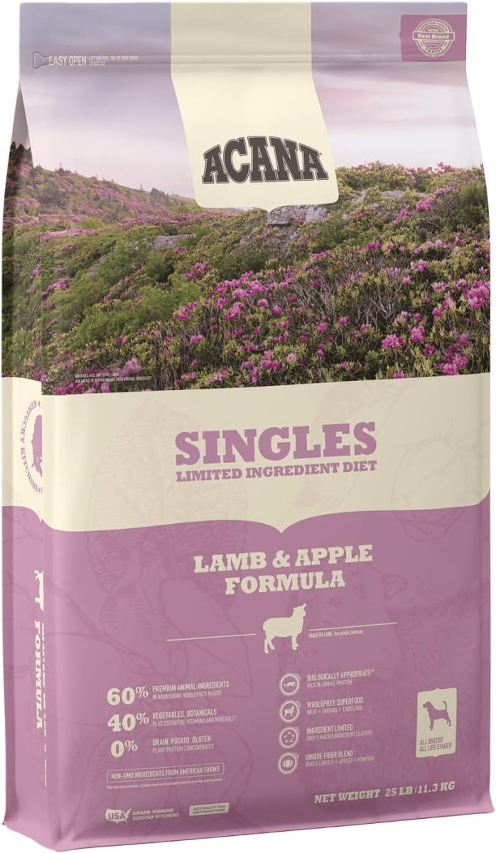 Acana Singles Limited Ingredient Diet Lamb & Apple Formula Dry Dog Food
