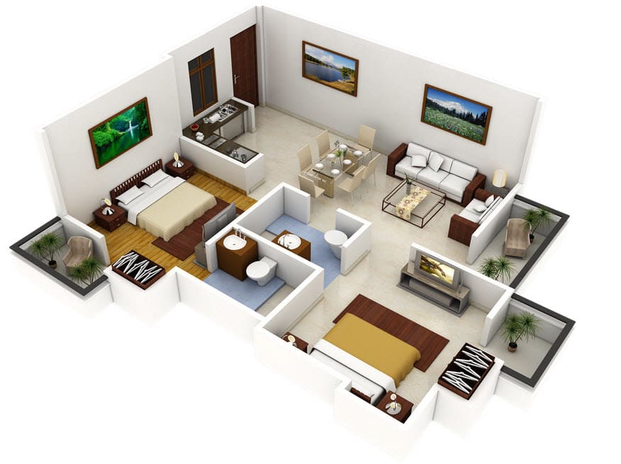Interior layout. (The interior layout, or floor plan, can have a big effect on your daily life)