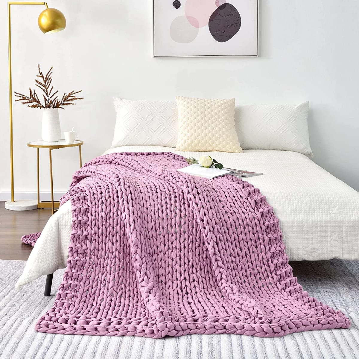 Chunky Knitted Weighted Blanket