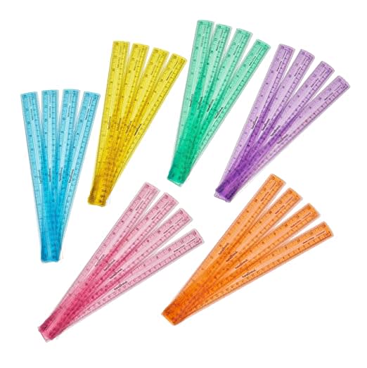 Semiflexible Safe-T Plastic Rulers
