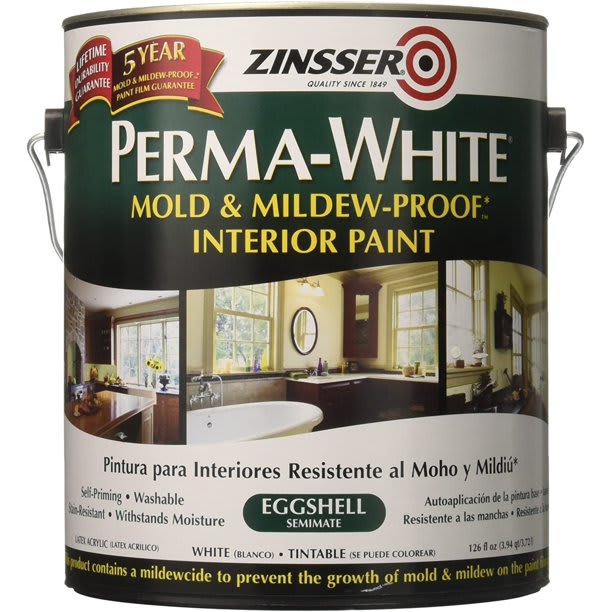 Perma White Mold and Mildew Proof Interior Paint Eggshell