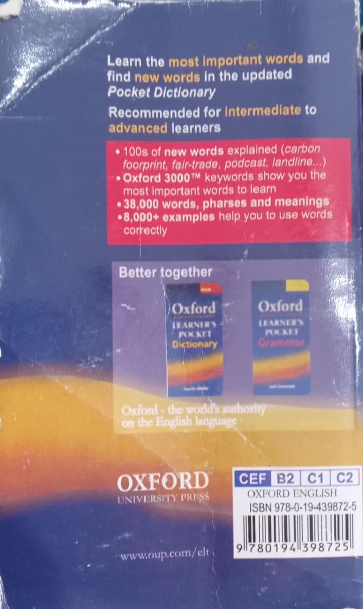 Oxford Learner's Pocket Dictionary