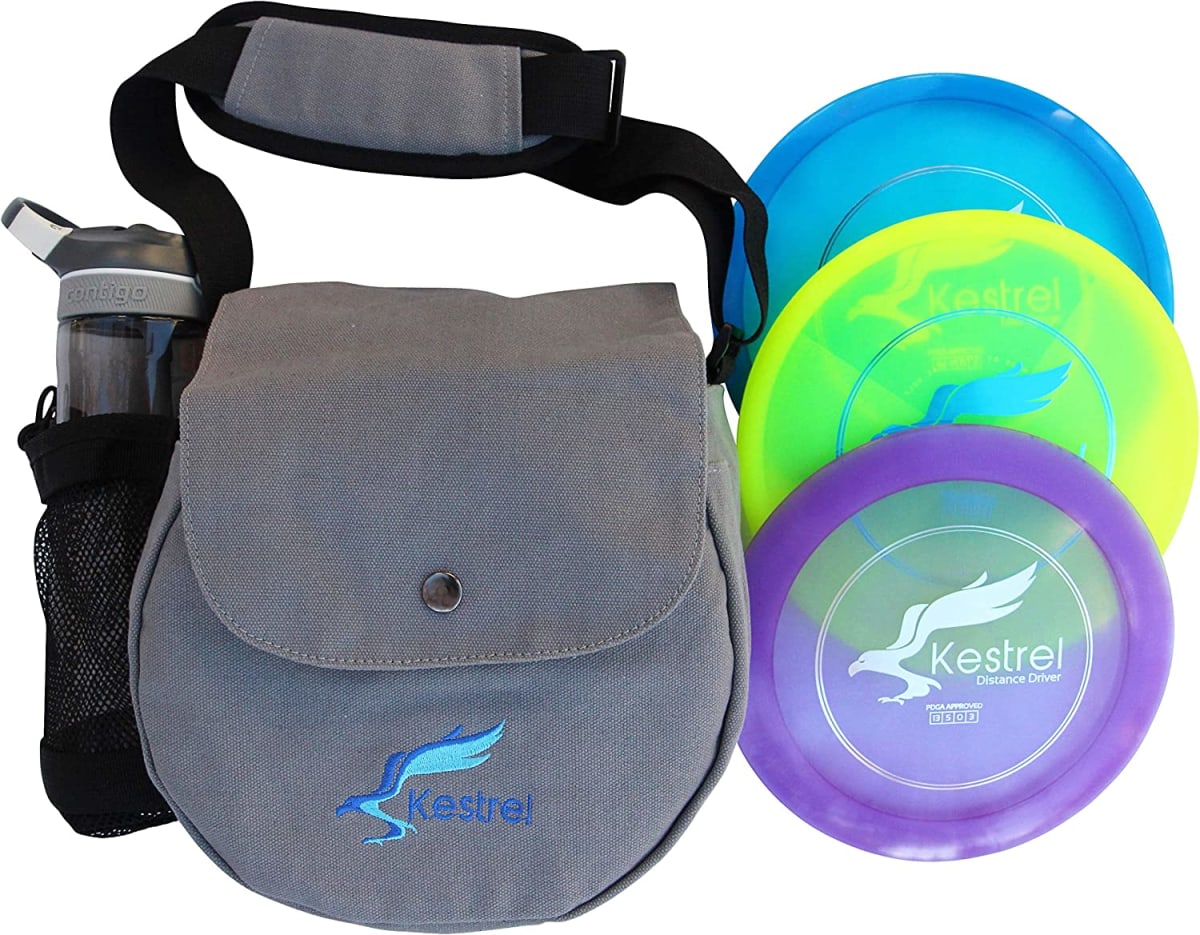 Golf Pro Set | 3 Disc Pro Pack Bundle and Small Bag | Disc Golf Set | Includes Distance Driver, Mid-Range and Putter | Small Disc Golf Bag