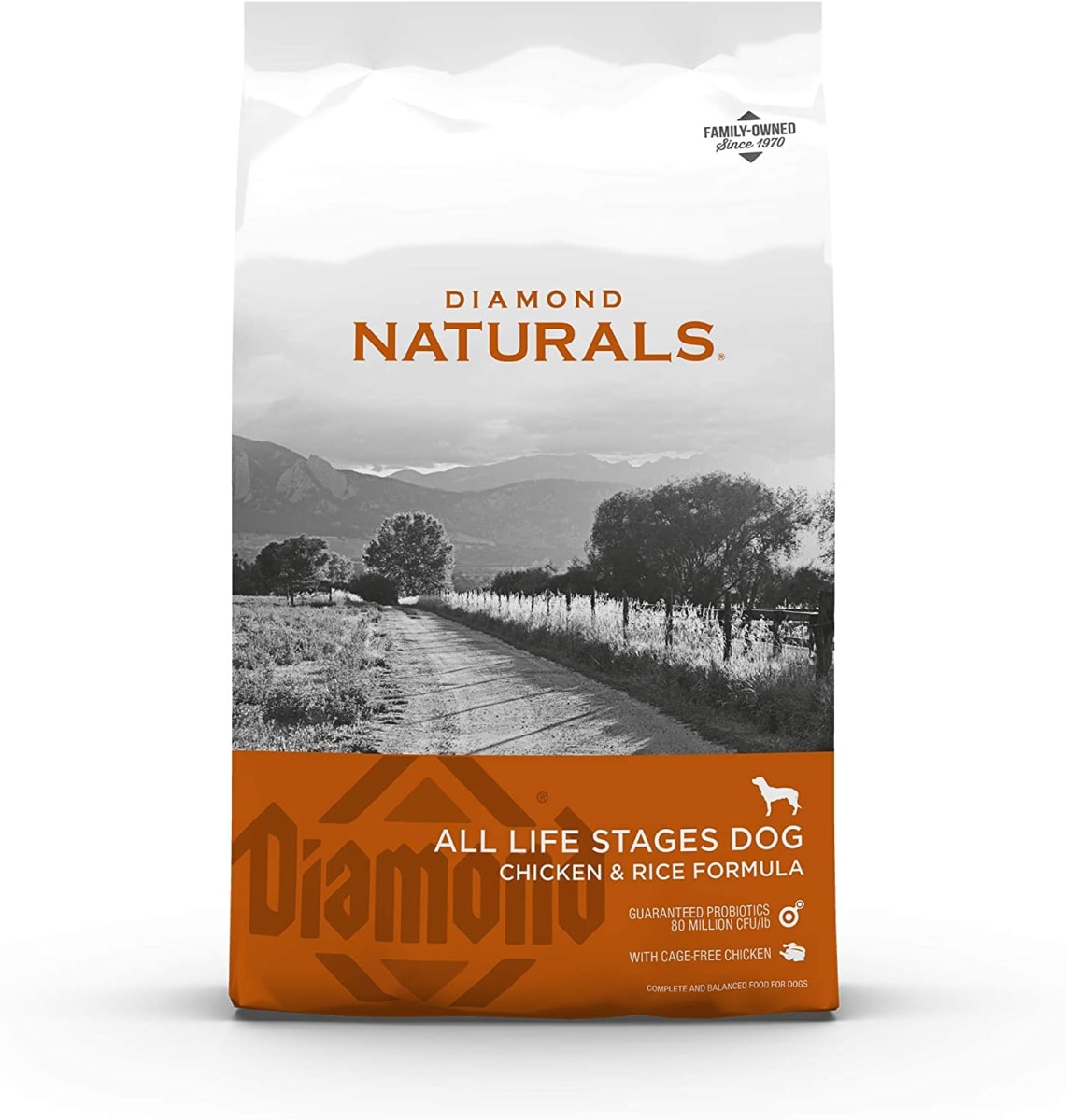 Diamond Naturals All Life Stages Chicken & Rice Formula Dry Dog Food, 40 lb