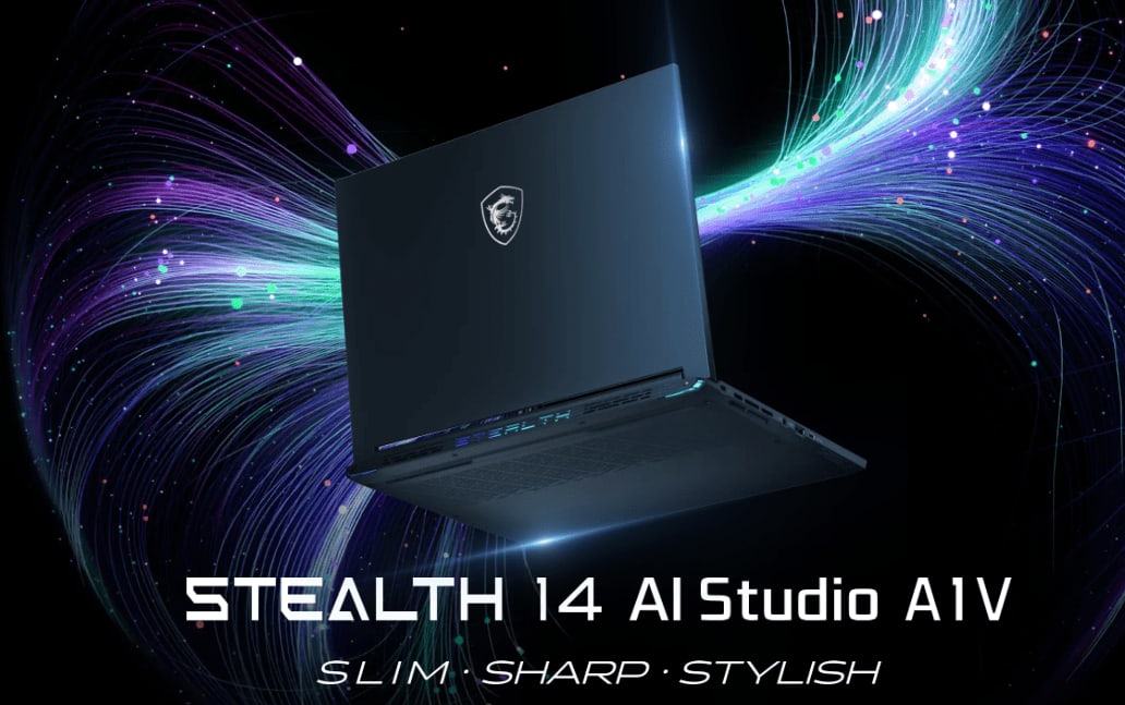MSI Stealth 14 AI, Intel Ultra 7-155H, RTX 4060, 16 GB DDR5-5600, 1 TB SSD, FHD+ 165 Hz 100% sRGB