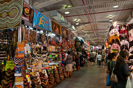 Check out the markets at Paddy's Markets, which offer a variety of goods from fresh produce to souvenirs