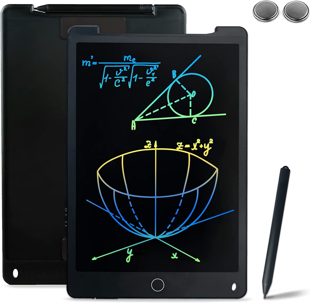 LCD Writing Tablet with Lock and Magnets, Writing Board Kids Drawing Tablet Doodle Board for Kids 3 Year +, LCD Writing Tablet for Adults
