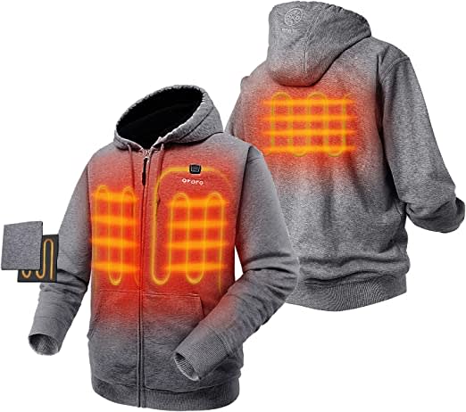 ORORO Heated Hoodie with Battery Pack (Unisex)
