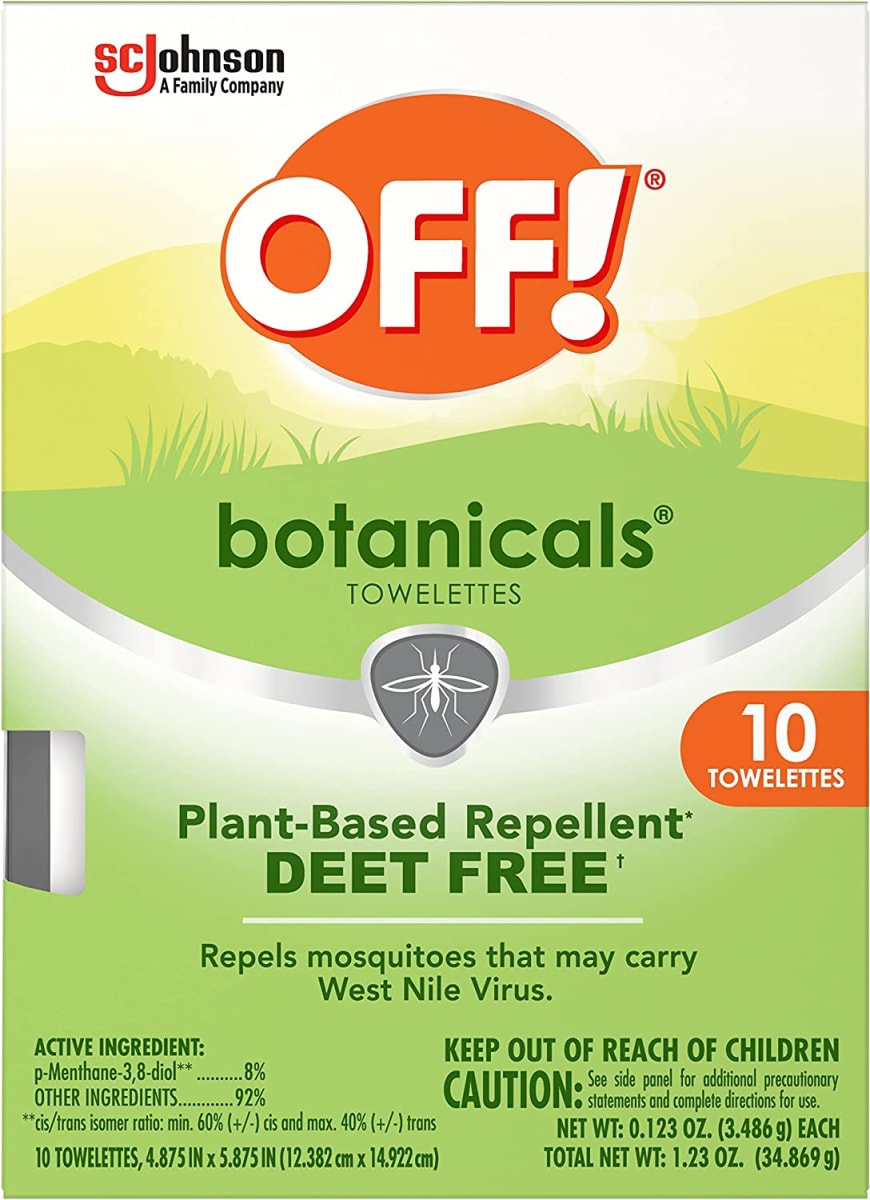 Botanicals Deet-Free Insect Repellent Wipes