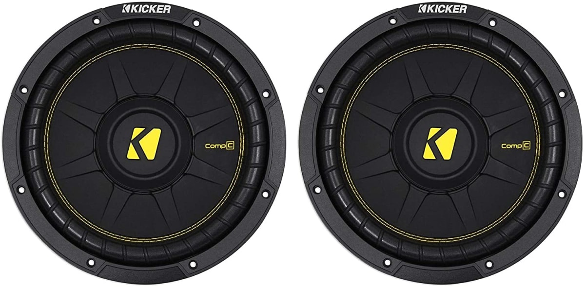 44CWCD104 CompC 10" 1000w Dual 4-Ohm Car Audio Subwoofers Subs CWCD104