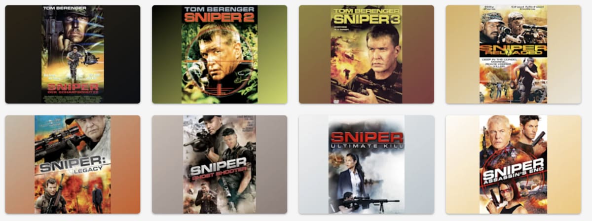 Sniper Movies in Order