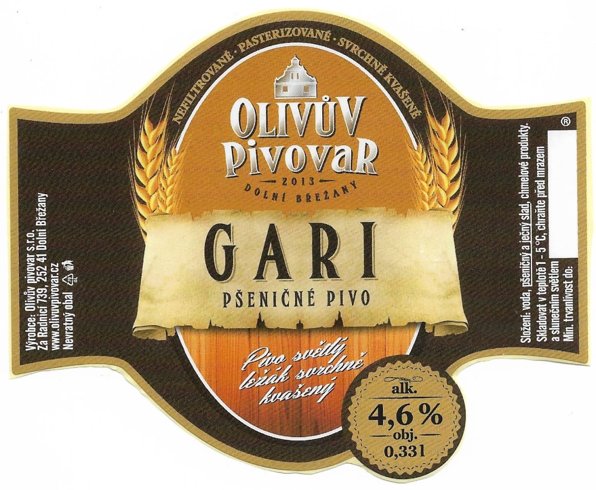 Olivův Gari 0.33l Etk. A