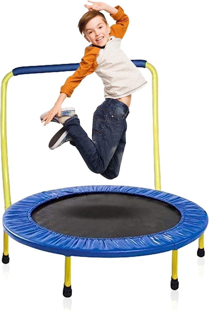 Trampoline Portable & Foldable 36 Inch Round Jumping Mat for Toddler
