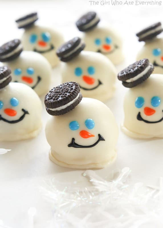 Melting Snowman Cookie Balls