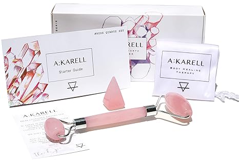 Akarell Jade Roller and Gua Sha Set