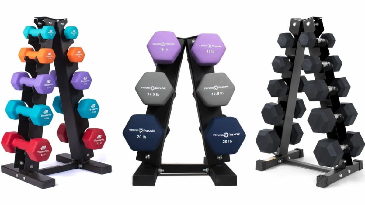 Best dumbbell sets with rack
