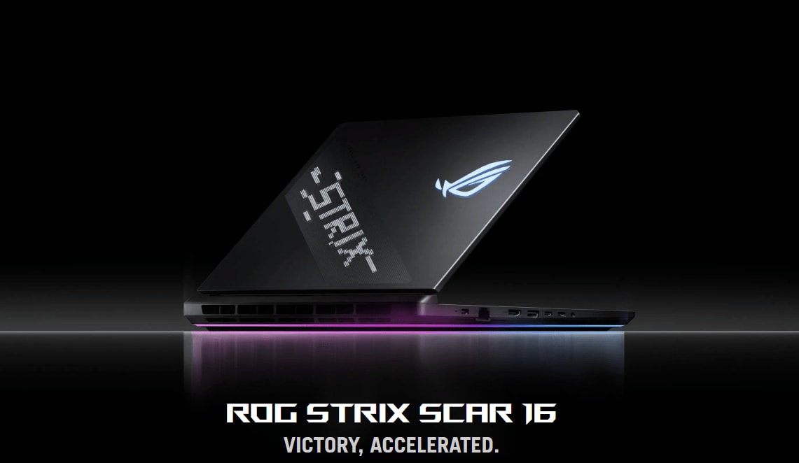 Asus Strix Scar 16, Intel Ultra 9-275HX, RTX 5080, 32 GB DDR5-5600, 2 TB SSD, QHD+ 240 Hz Mini-LED 1100 nits 100% DCI-P3