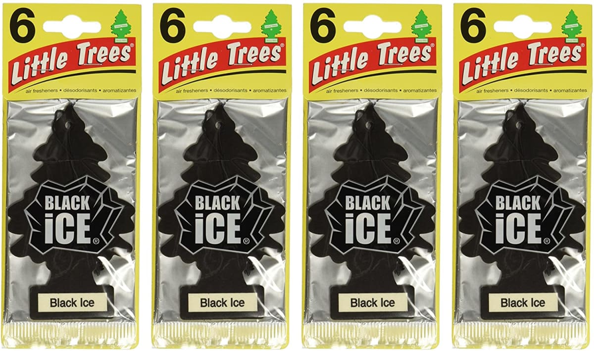 Black Ice Little Tree Air Freshener- 24 Pack